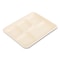 Boardwalk Bagasse PFAS-Free Food Tray, 5-Compartment, 8.26 x 0.98 x 10.9, White, Bamboo/Sugarcane, 500PK TL-15-TBW-NPFA - alternate 3
